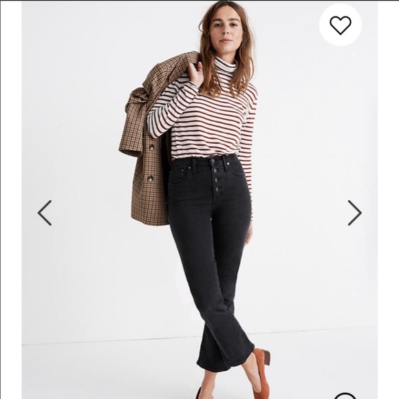 Madewell Cali Demi-Boot Jeans Button fly - Picture 1 of 4